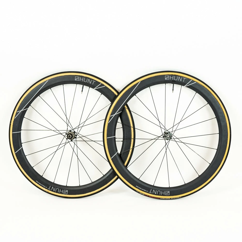 HUNT 45 Team Issue - Disc Wheelset - Tubular - Carbon #1 4 HUNT 45 Team Issue - Disc Wheelset - Tubular - Carbon #1 - Billede 2