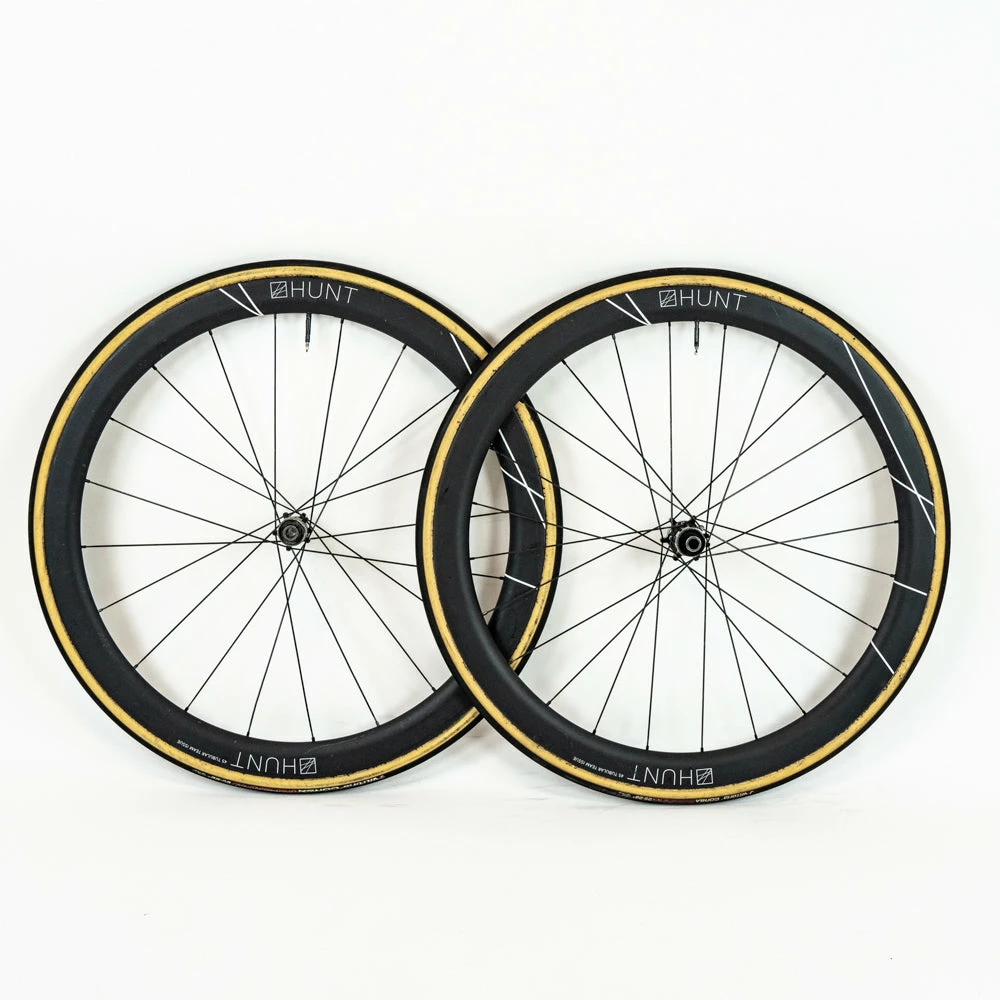 HUNT 45 Team Issue - Disc Wheelset - Tubular - Carbon #5 4 HUNT 45 Team Issue - Disc Wheelset - Tubular - Carbon #5 - Billede 2