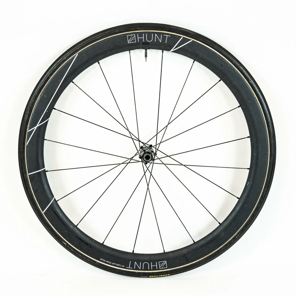 HUNT 45 Team Issue - Disc Front Wheel - Tubular - Carbon #1 3 HUNT 45 Team Issue - Disc Front Wheel - Tubular - Carbon #1