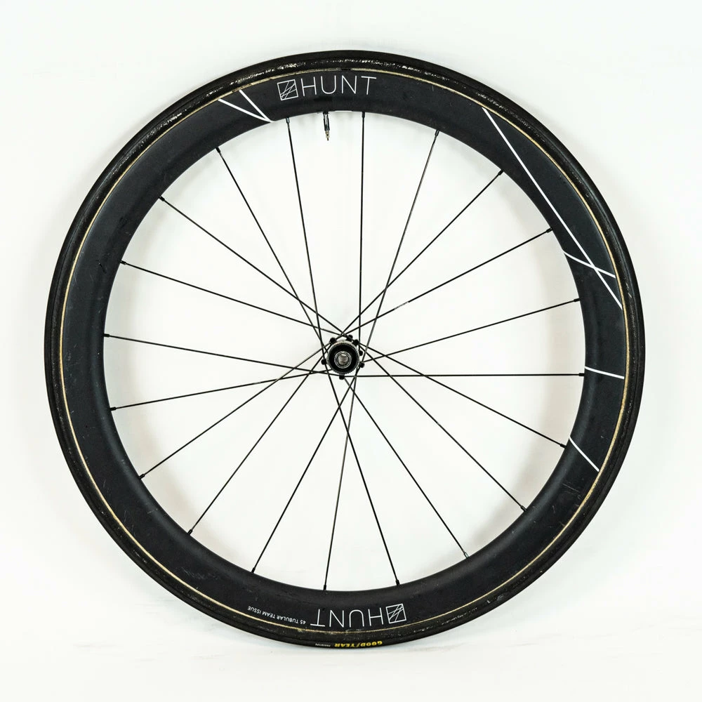 HUNT 45 Team Issue - Disc Front Wheel - Tubular - Carbon #1 4 HUNT 45 Team Issue - Disc Front Wheel - Tubular - Carbon #1 - Billede 2