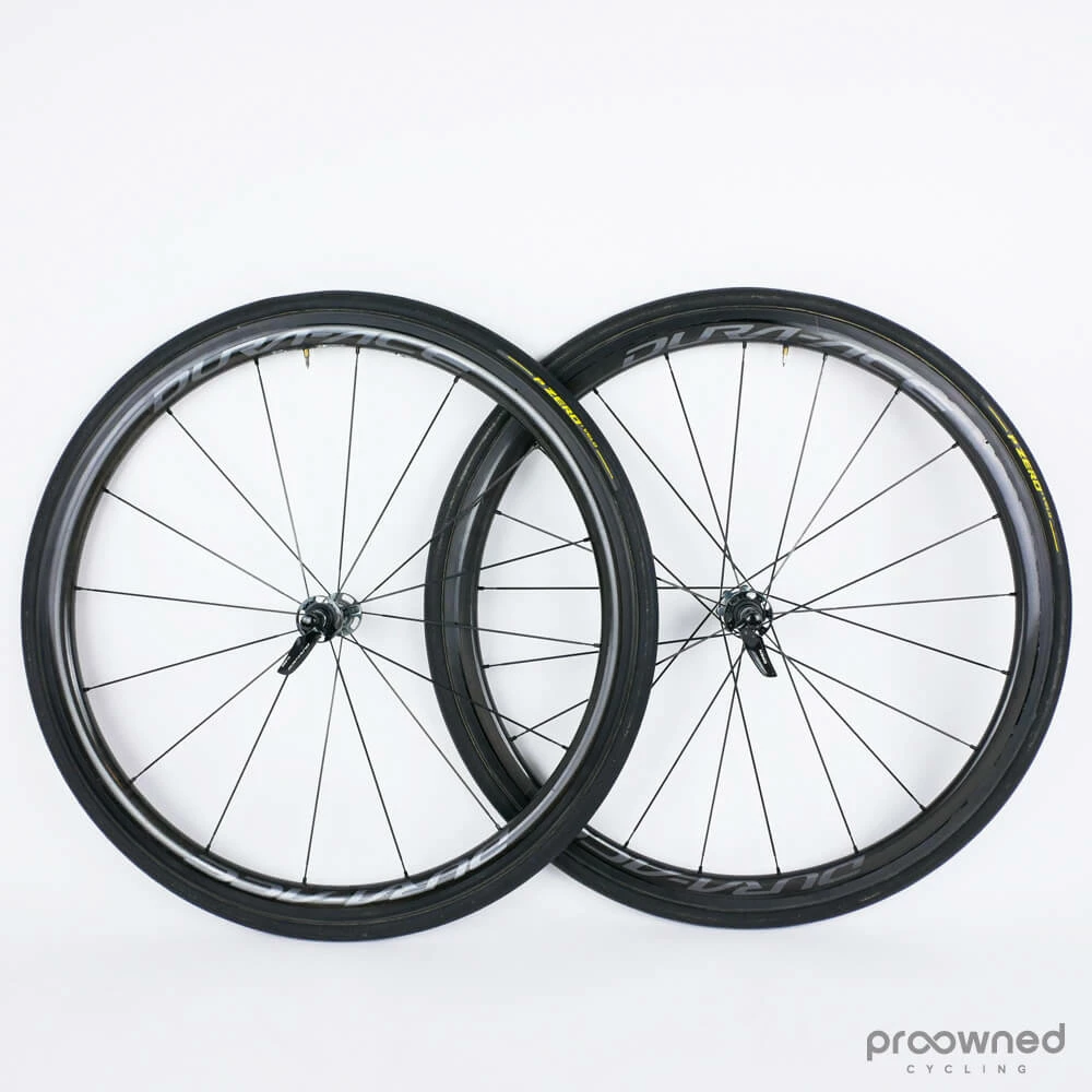 Shimano Dura-Ace WH-R9100 C40 Carbon Tubular Rim Wheelset 4 Shimano Dura-Ace WH-R9100 C40 Carbon Tubular Rim Wheelset - Billede 2