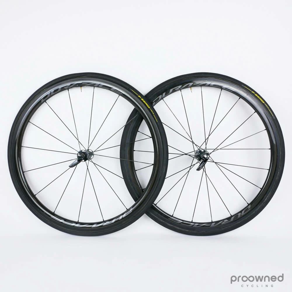 Shimano Dura-Ace WH-R9100 C40 Carbon Tubular Rim Wheelset 4 Shimano Dura-Ace WH-R9100 C40 Carbon Tubular Rim Wheelset - Billede 2