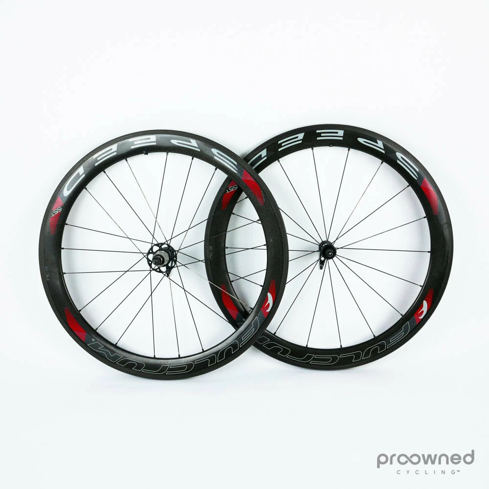 Fulcrum Speed 55T Tubular Wheelset - Black/Red 3 Fulcrum Speed 55T Tubular Wheelset - Black/Red