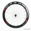 Fulcrum Speed 55T Tubular Front Wheel - Black/Red -Enve Tire Salg P1760190