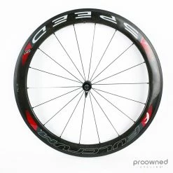 Fulcrum Speed 55T Tubular Front Wheel - Black/Red