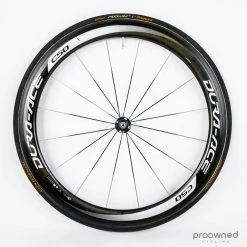 Shimano Dura-Ace 9000 C50 Carbon Tubular Rim Front Wheel -Enve Tire Salg P1500559