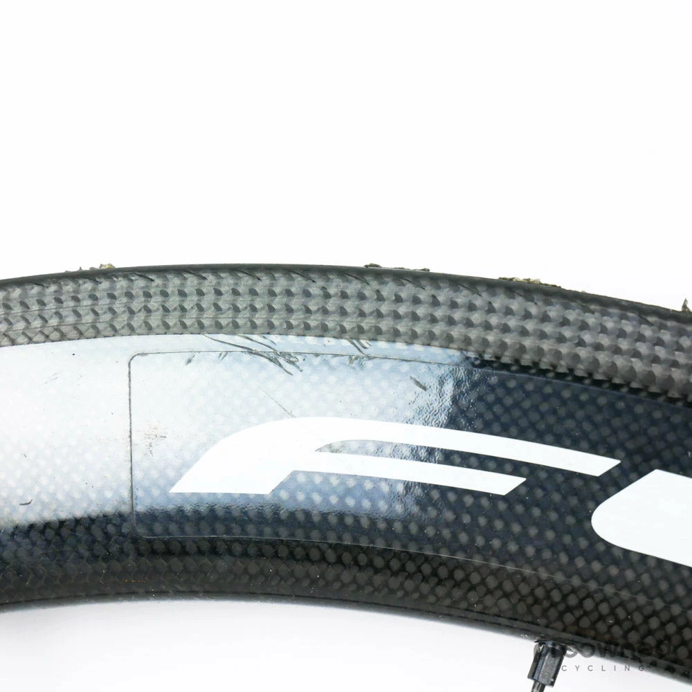 Fulcrum Speed 40T/55T Tubular Wheelset - Black/White 6 Fulcrum Speed 40T/55T Tubular Wheelset - Black/White - Billede 4