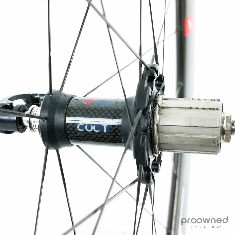 Fulcrum Speed 40T/55T Tubular Wheelset - Black/White 7 Fulcrum Speed 40T/55T Tubular Wheelset - Black/White - Billede 5