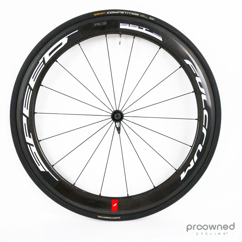 Fulcrum Speed 55T Tubular Front Wheel - Black/White 3 Fulcrum Speed 55T Tubular Front Wheel - Black/White