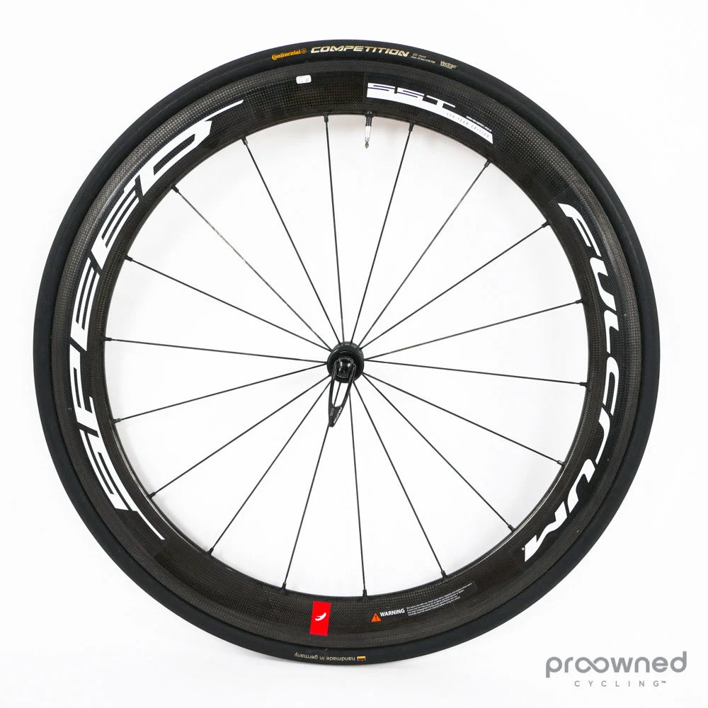 Fulcrum Speed 55T Tubular Front Wheel - Black/White 4 Fulcrum Speed 55T Tubular Front Wheel - Black/White - Billede 2