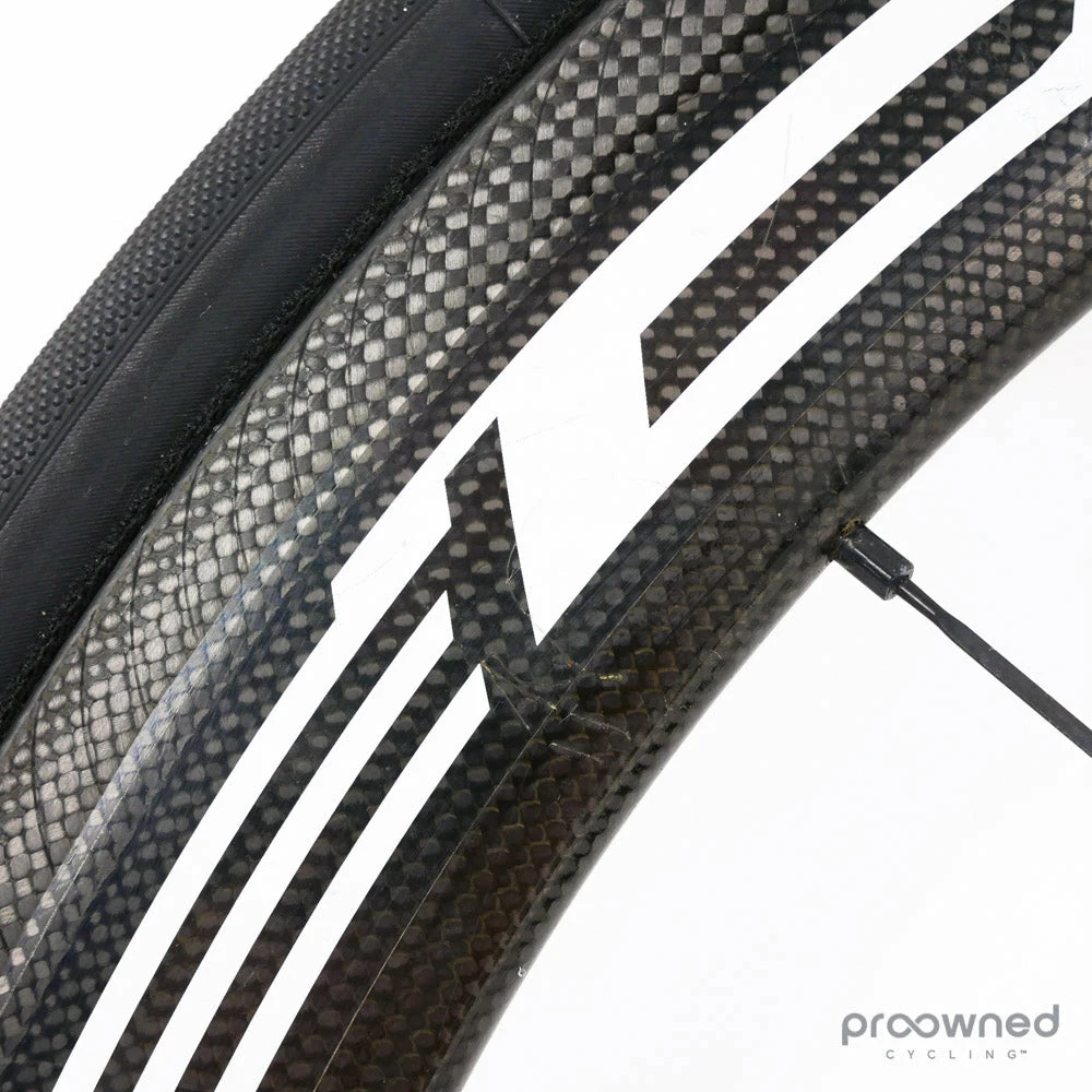 Fulcrum Speed 55T Tubular Front Wheel - Black/White 7 Fulcrum Speed 55T Tubular Front Wheel - Black/White - Billede 5