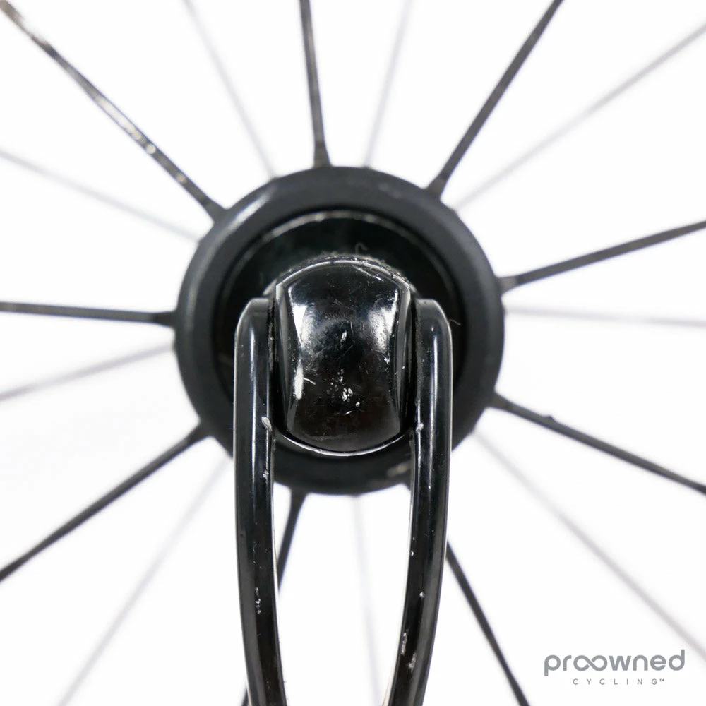 Fulcrum Speed 55T Tubular Front Wheel - Black/White 6 Fulcrum Speed 55T Tubular Front Wheel - Black/White - Billede 4
