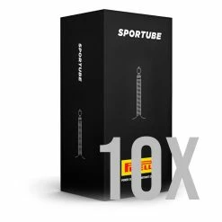 10 X Pirelli Sportube Inner Tube - 700x23/30c Presta 48mm